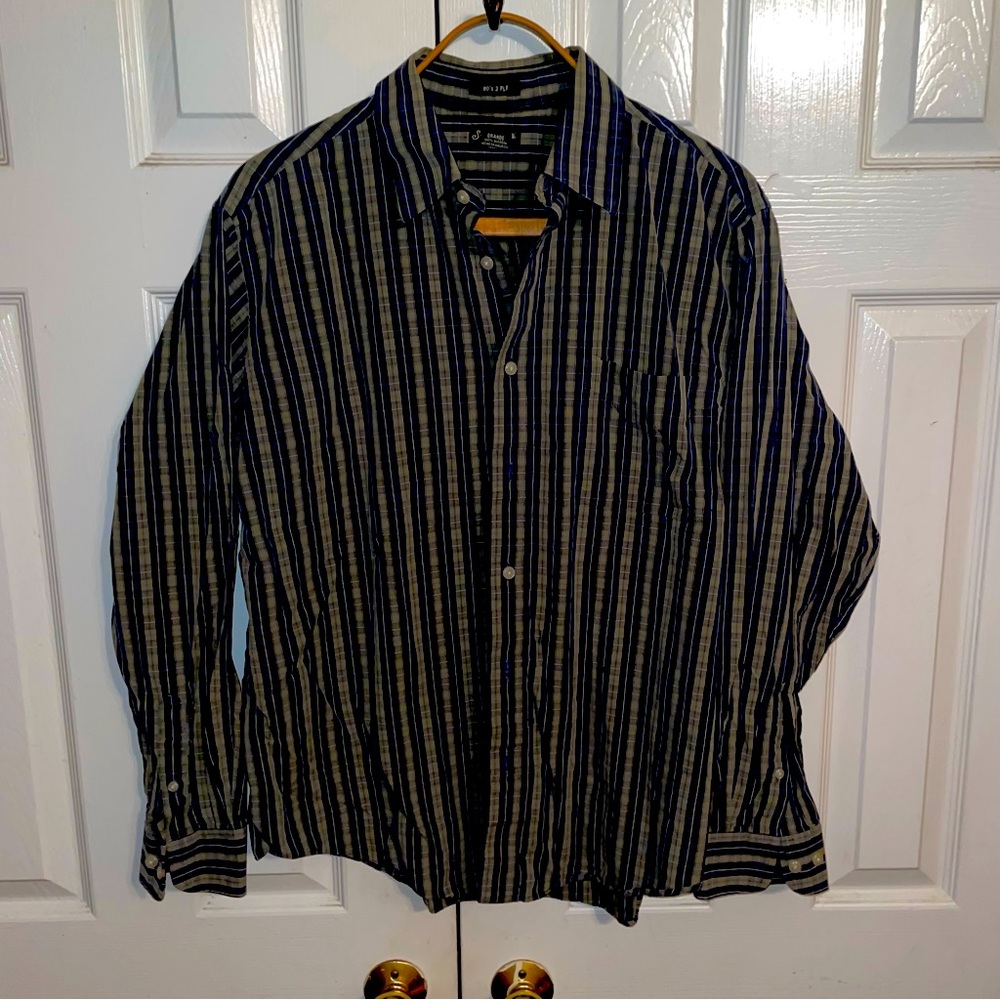 St. John’s bay 80s 2ply men’s large multicolored dress shirt.